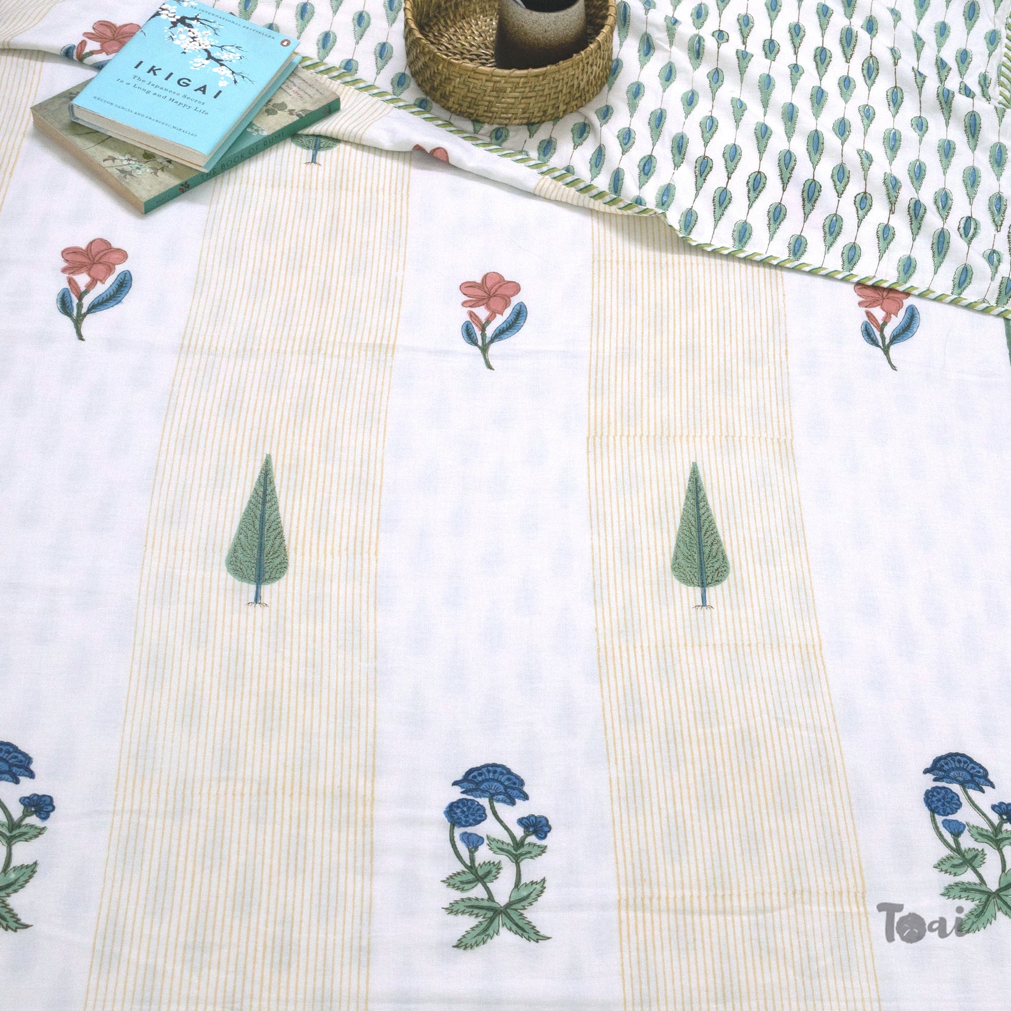 Floral Panel | Dohar | Summer Blanket