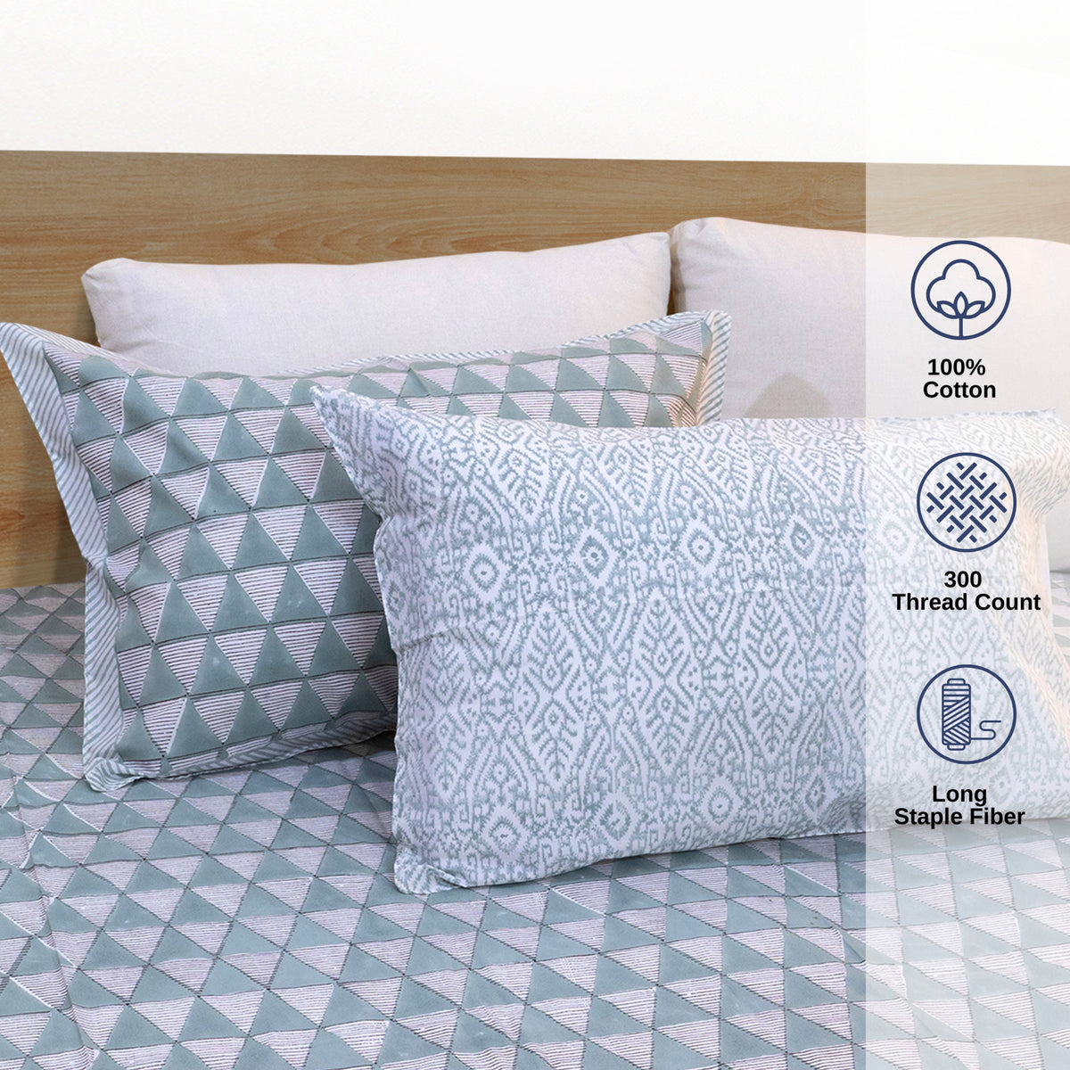 Geometric Triangles | Premium Bedsheet