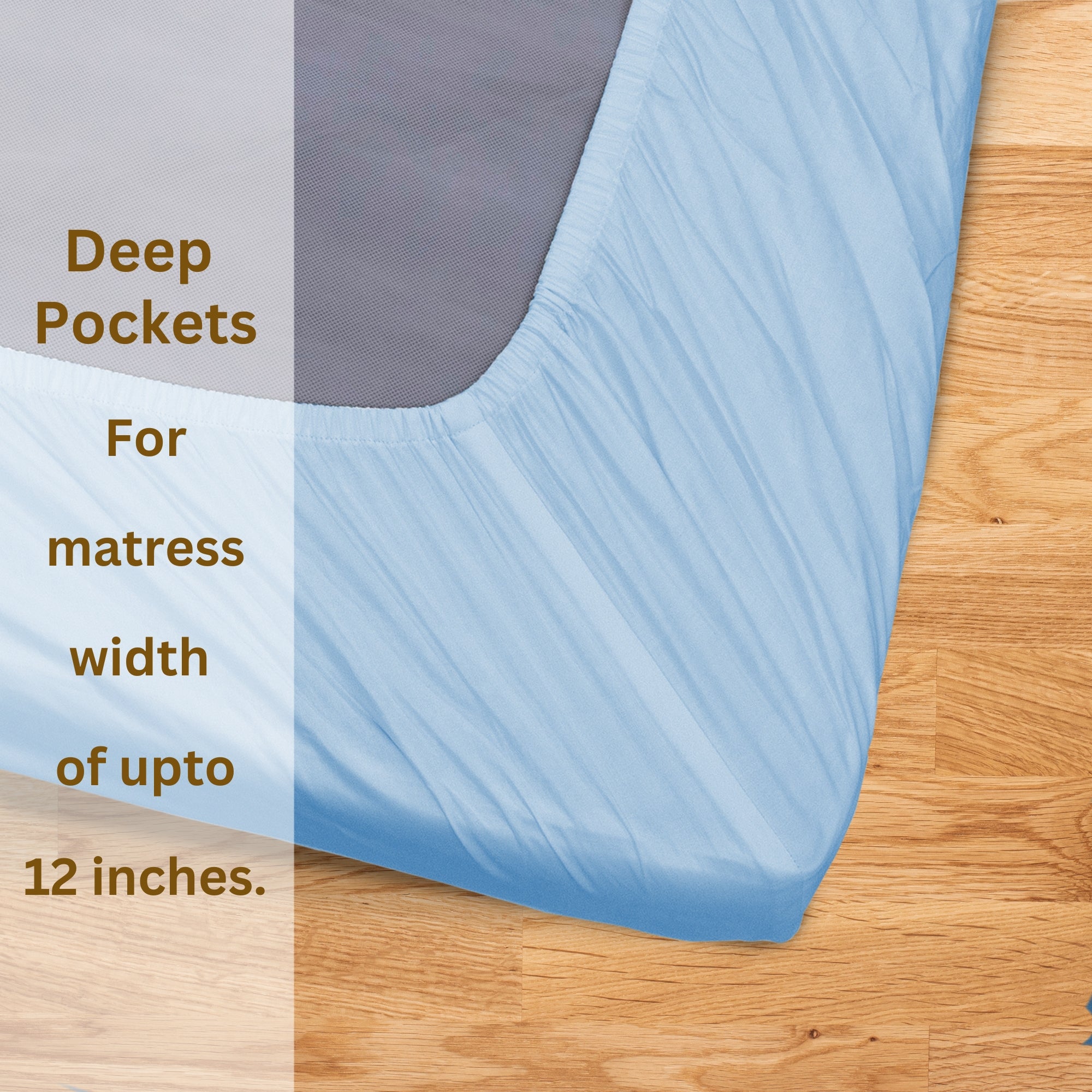 Sky Blue | Fitted Bedsheet