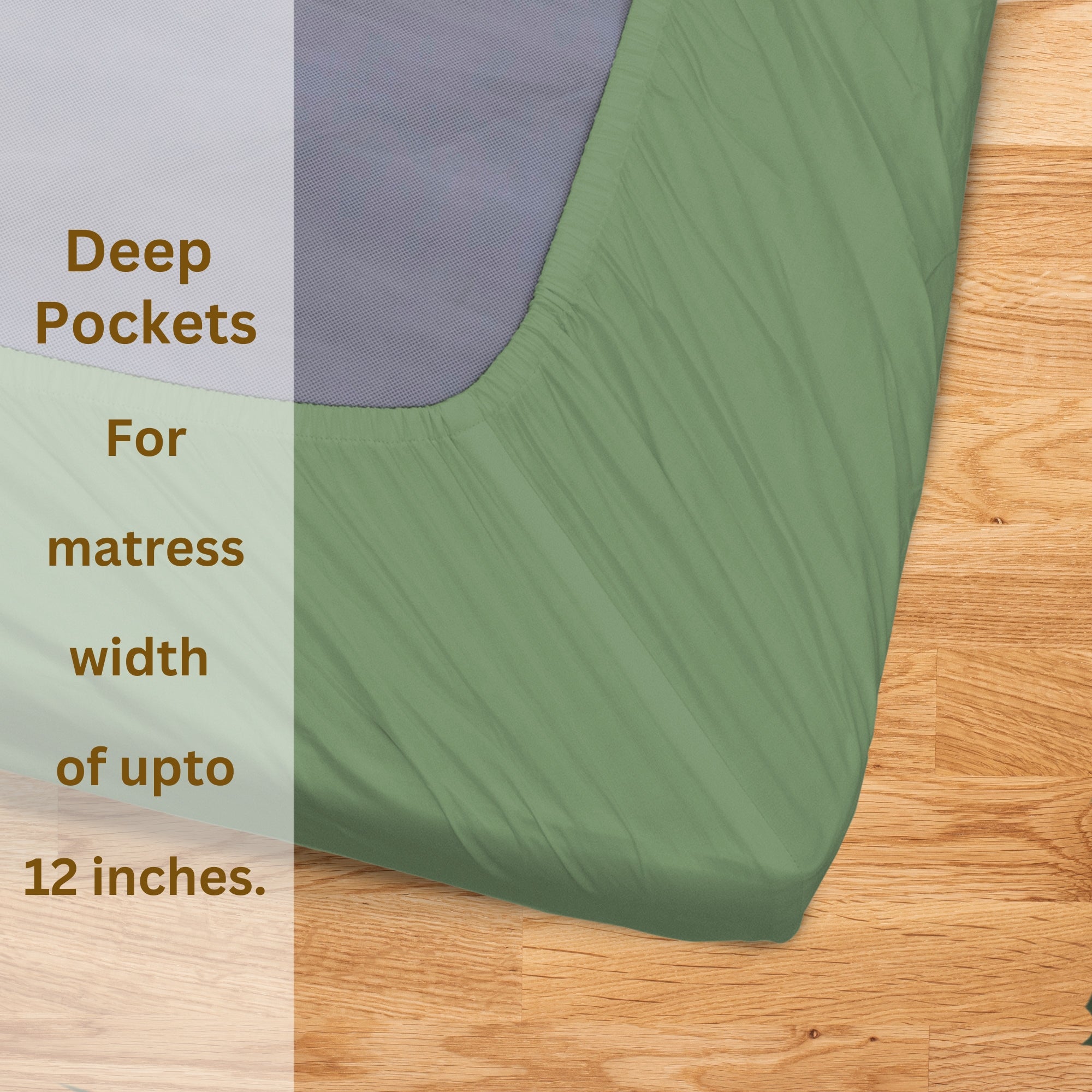 Olive Green | Fitted Bedsheet
