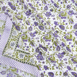 Small Lavender Flowers  | 210TC Pure Cotton Bedsheet