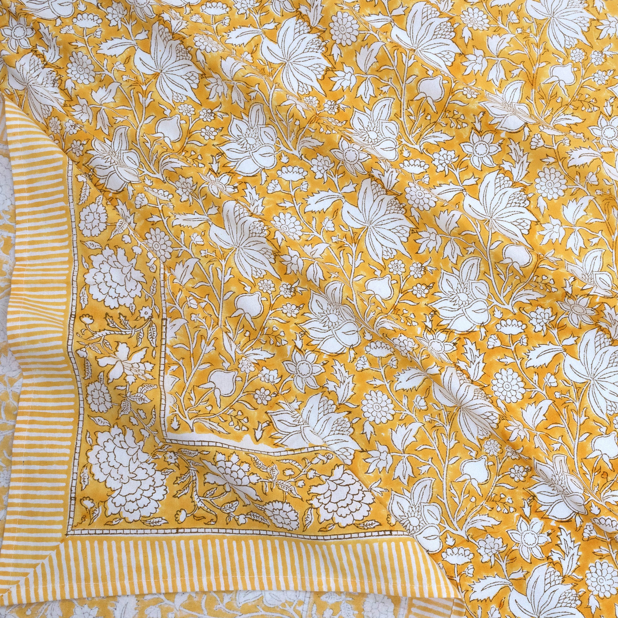 Yellow Kalamkari | Fine Quality Bedsheet