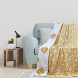 Light Mustard Kalamkari | Pure Mulmul Cotton | Flannel filling