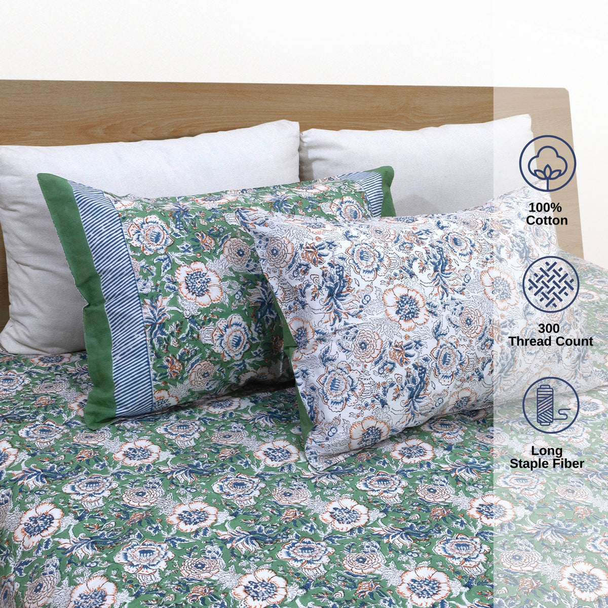 Messy Garden| Premium Bedsheet