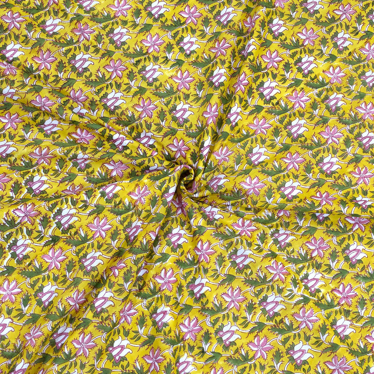 Pink Floral Pond | Dohar | Summer Blanket