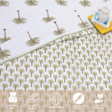 Palm Trees | Pure Mulmul Cotton | Flannel filling