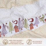 Yellow Polka Homes | Razai Mulmul Cotton | Cotton Wool Filling