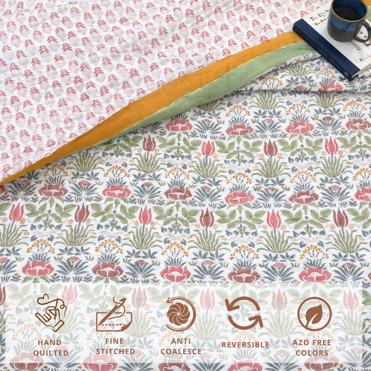Spring Floral  |  Quilts | Razai | Comforter