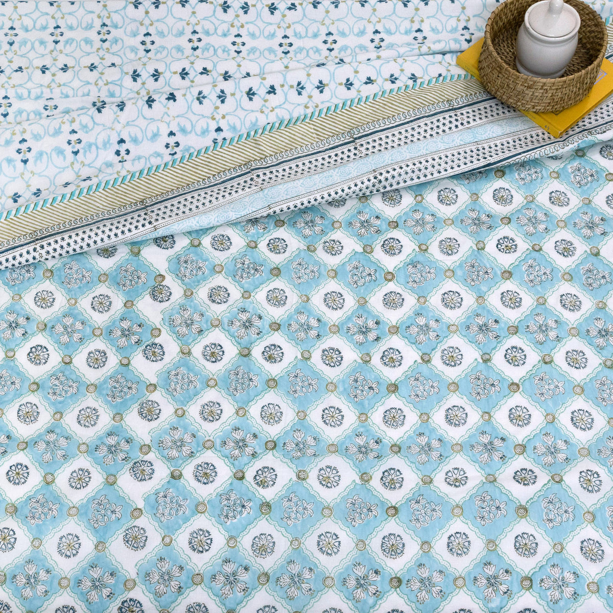 Small Blue Jaal | Dohar | Summer Blanket