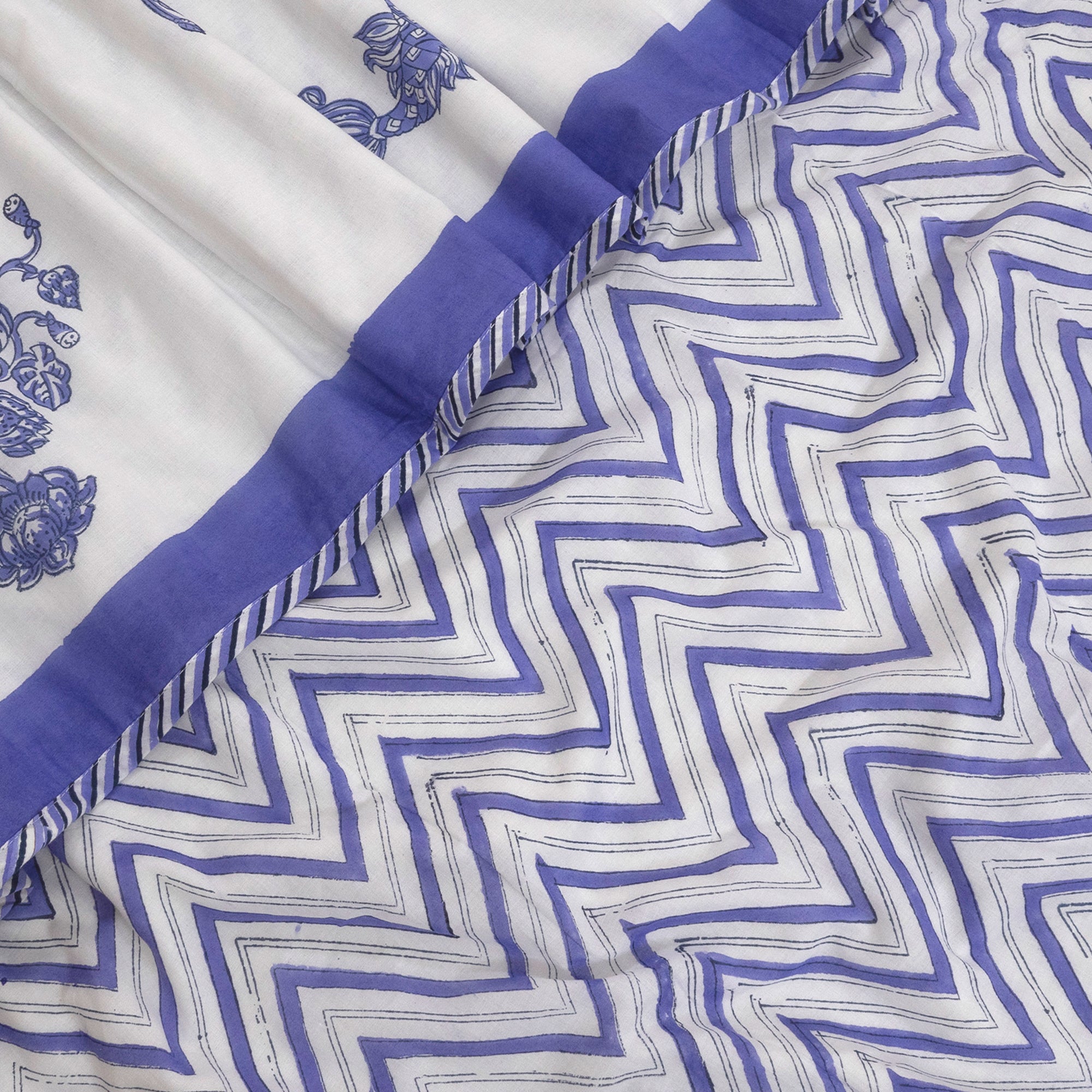 Purple Kalamkari Fish | Dohar | Summer Blanket