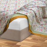 Spring Florals| 300TC Bedsheet | 2 Pillow Covers | Mulmul Cotton Dohar