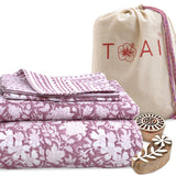 Vintage Pink| 300TC Bedsheet | 2 Pillow Covers | Mulmul Cotton Dohar