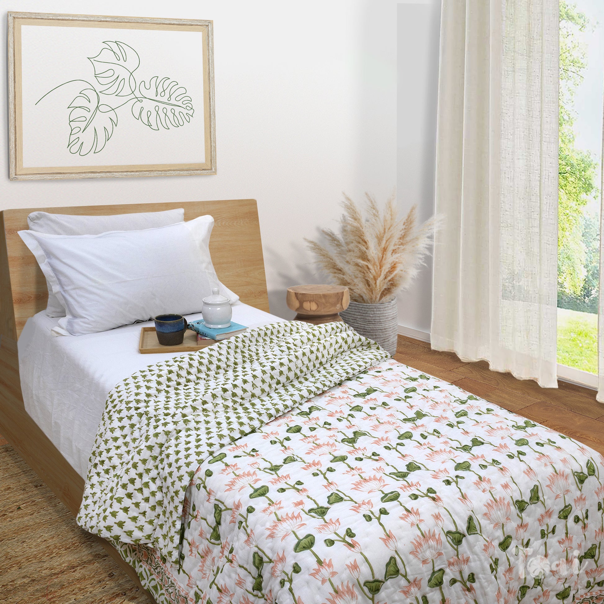 Lotus Vines  - King Double comforter