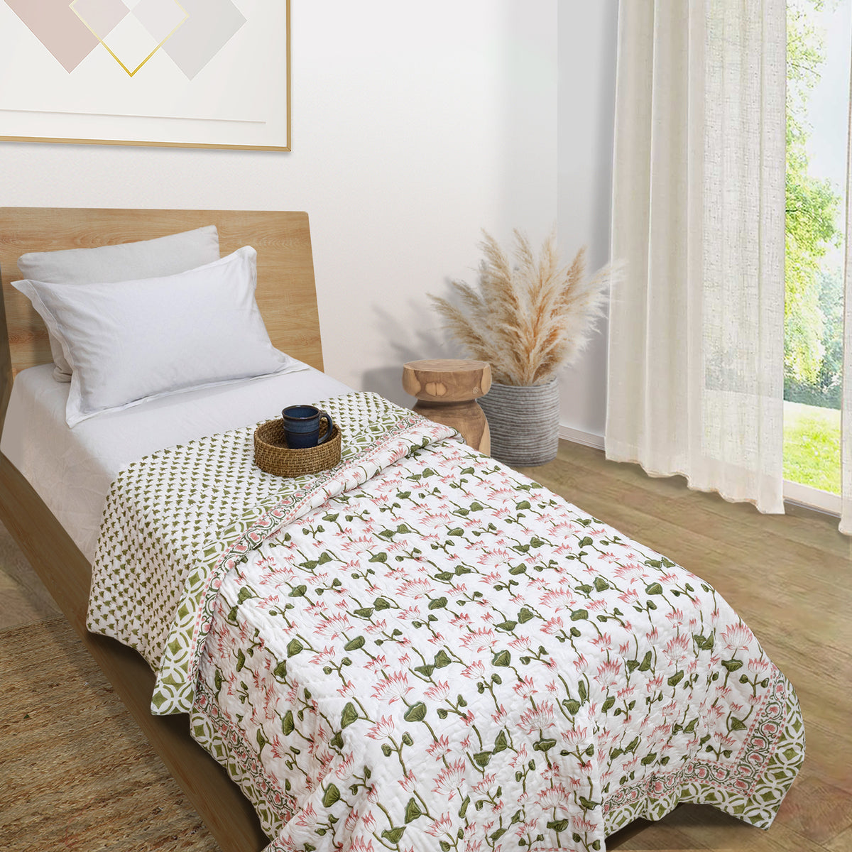 Lotus Vines  |  Quilts | Razai | Comforter