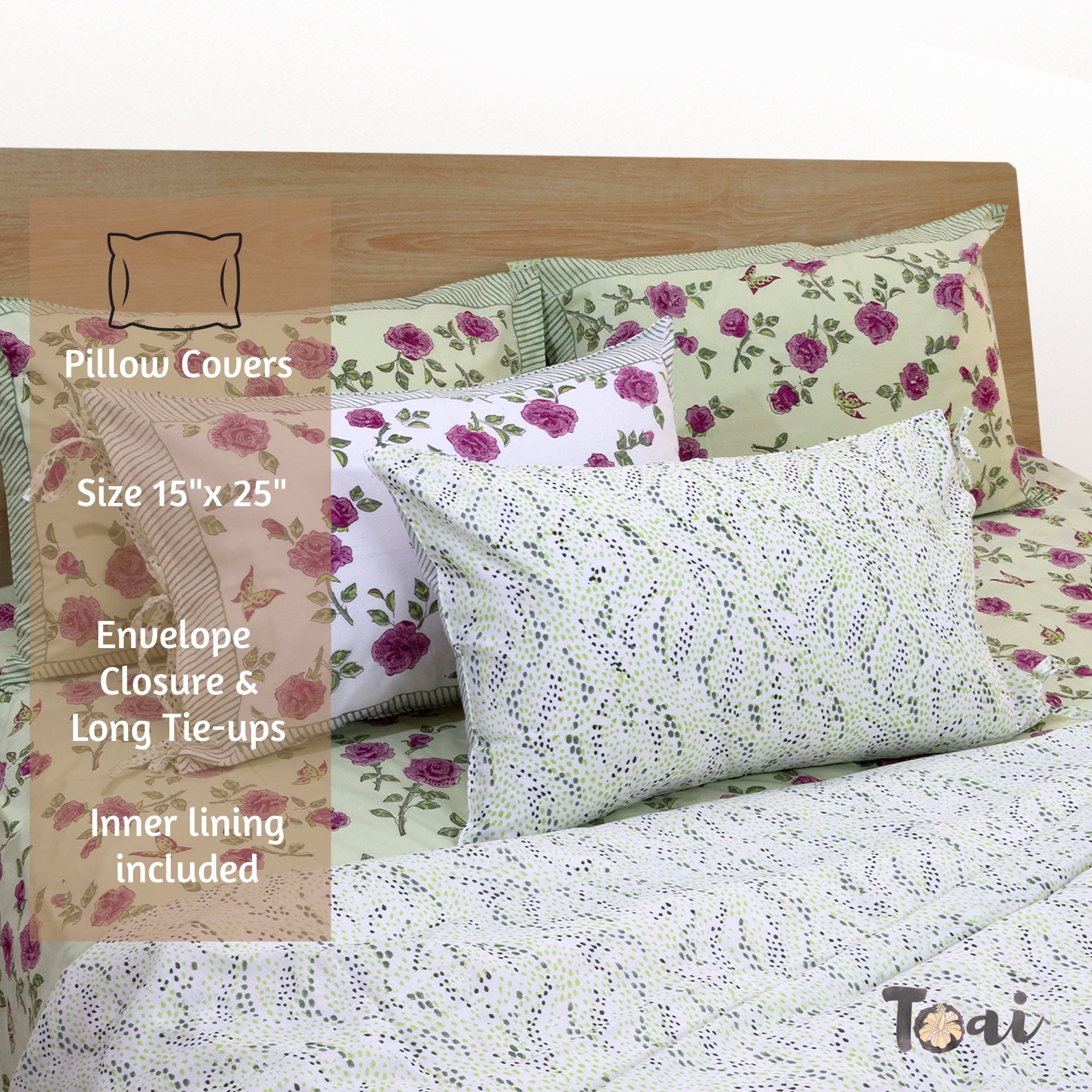 Rose Meadow | Quilt Duvet Cover with Pillow Covers