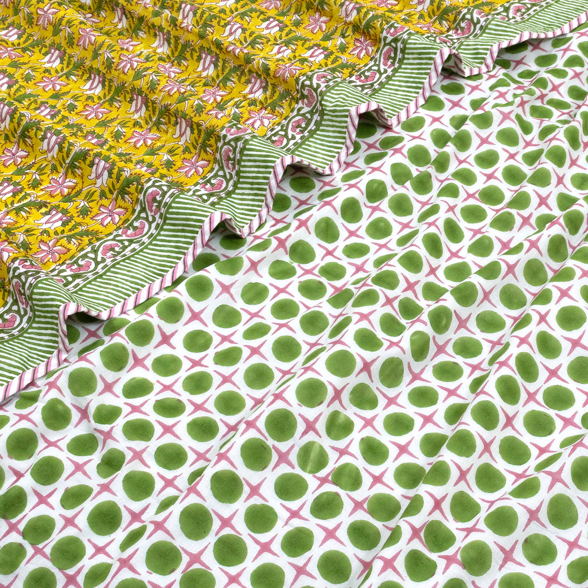 Pink Floral Pond | Dohar | Summer Blanket