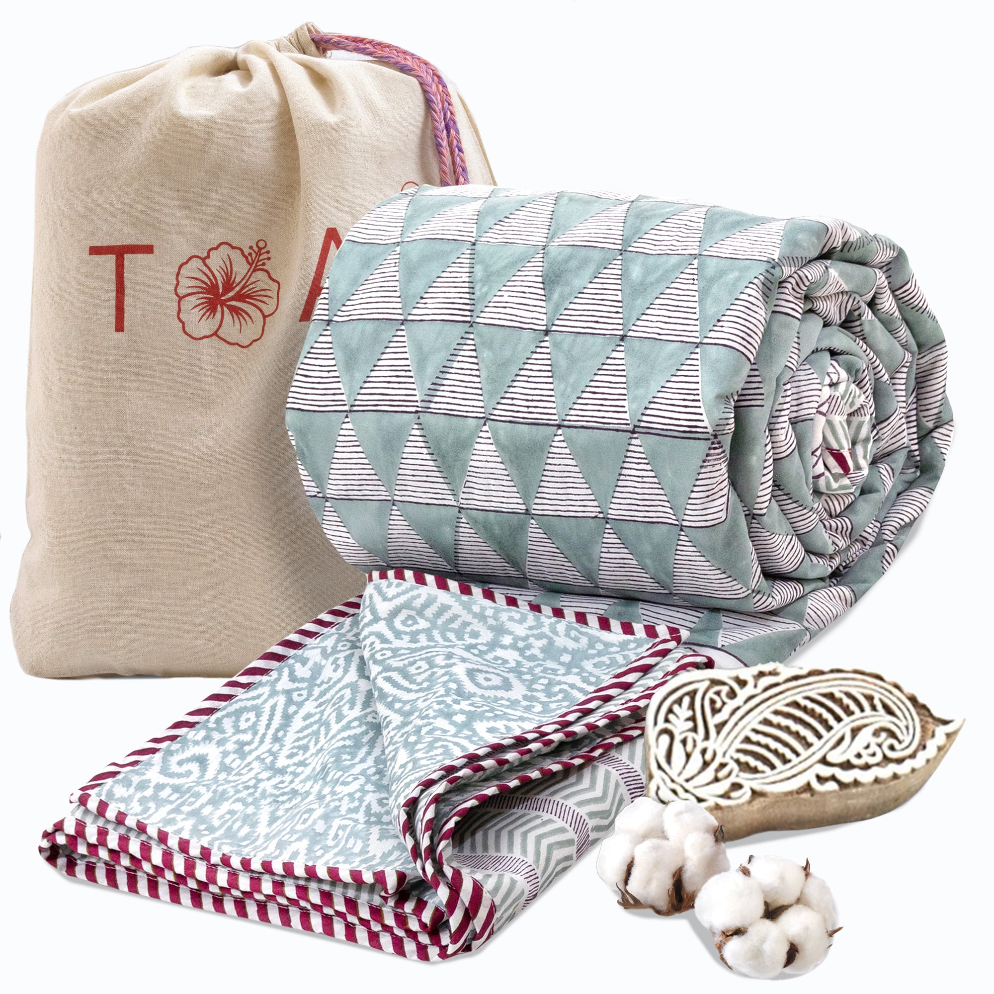 Geometric Triangles | Dohar | Summer Blanket