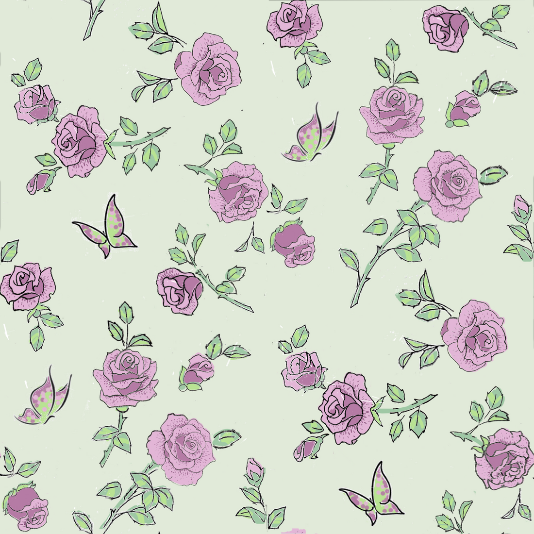 Customized Pastel Green Fabric