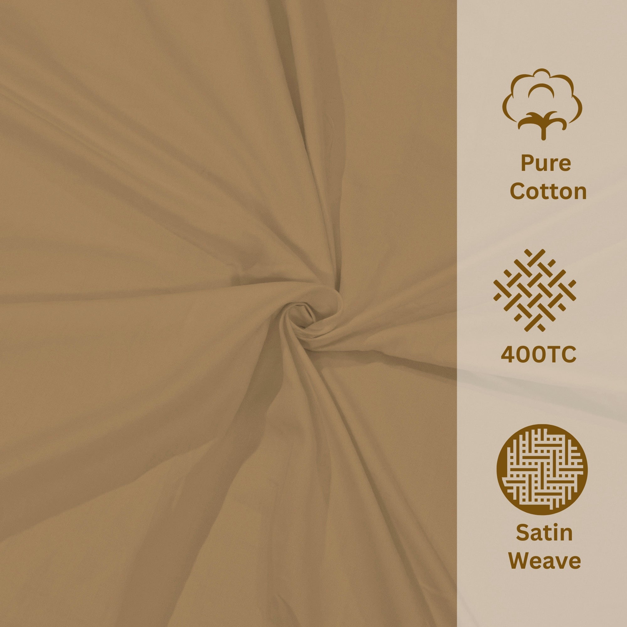 Brown | Fitted Bedsheet