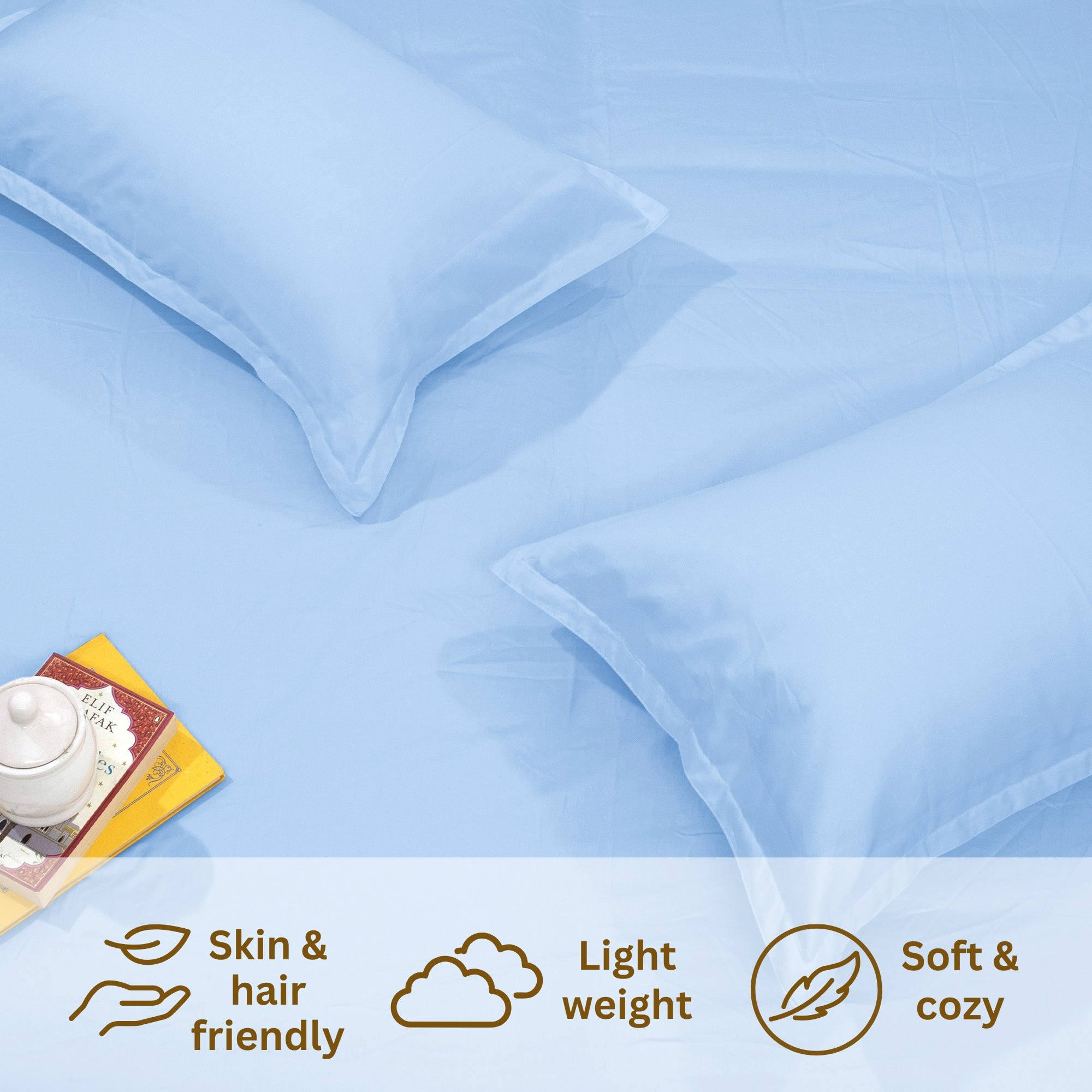 Sky Blue | Fitted Bedsheet