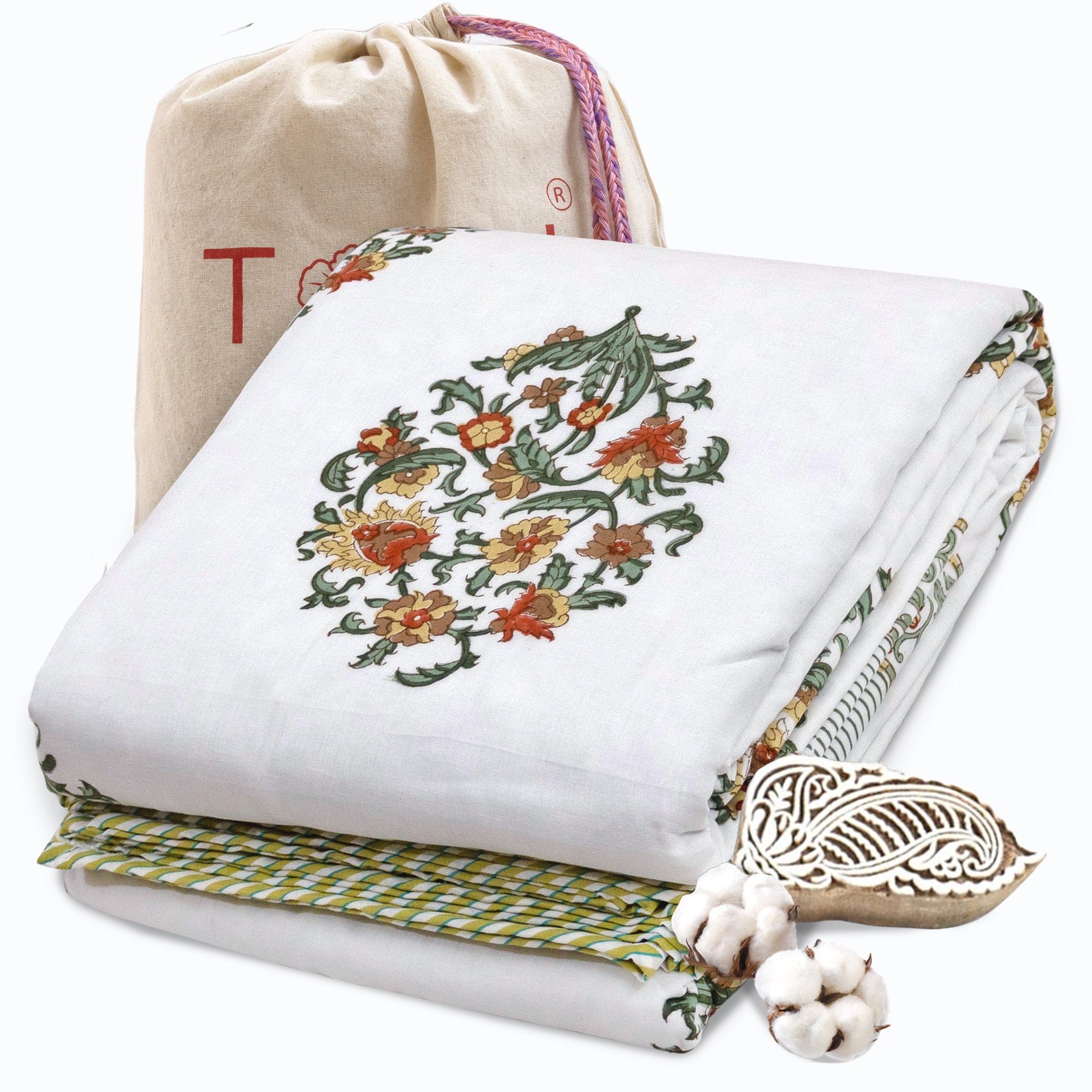 Earthy Mugal Motif  | Dohar | Summer Blanket