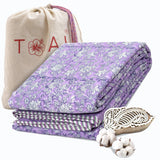 Lavender Kalamkari | Pure Mulmul Cotton | Flannel filling