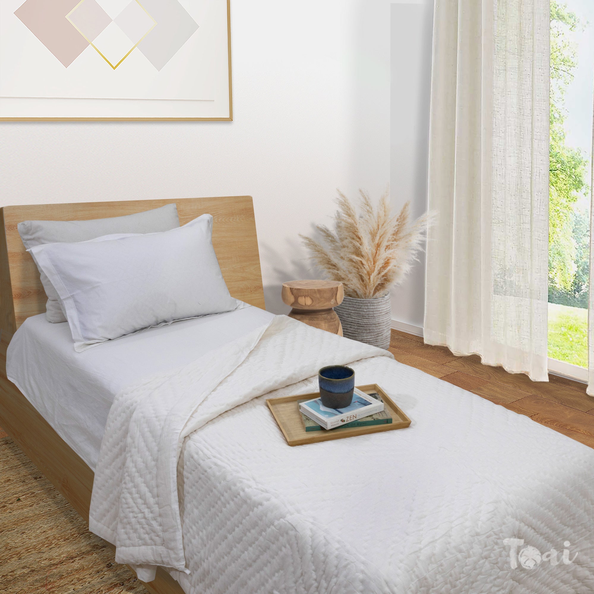 While Solid |White, Ivory| Quilts | Razai | Comforter