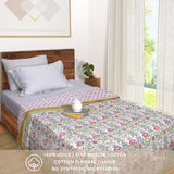 Spring Floral | Pure Mulmul Cotton | Flannel filling