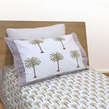Small Palm |300TC Mercerized Cotton Bedsheet