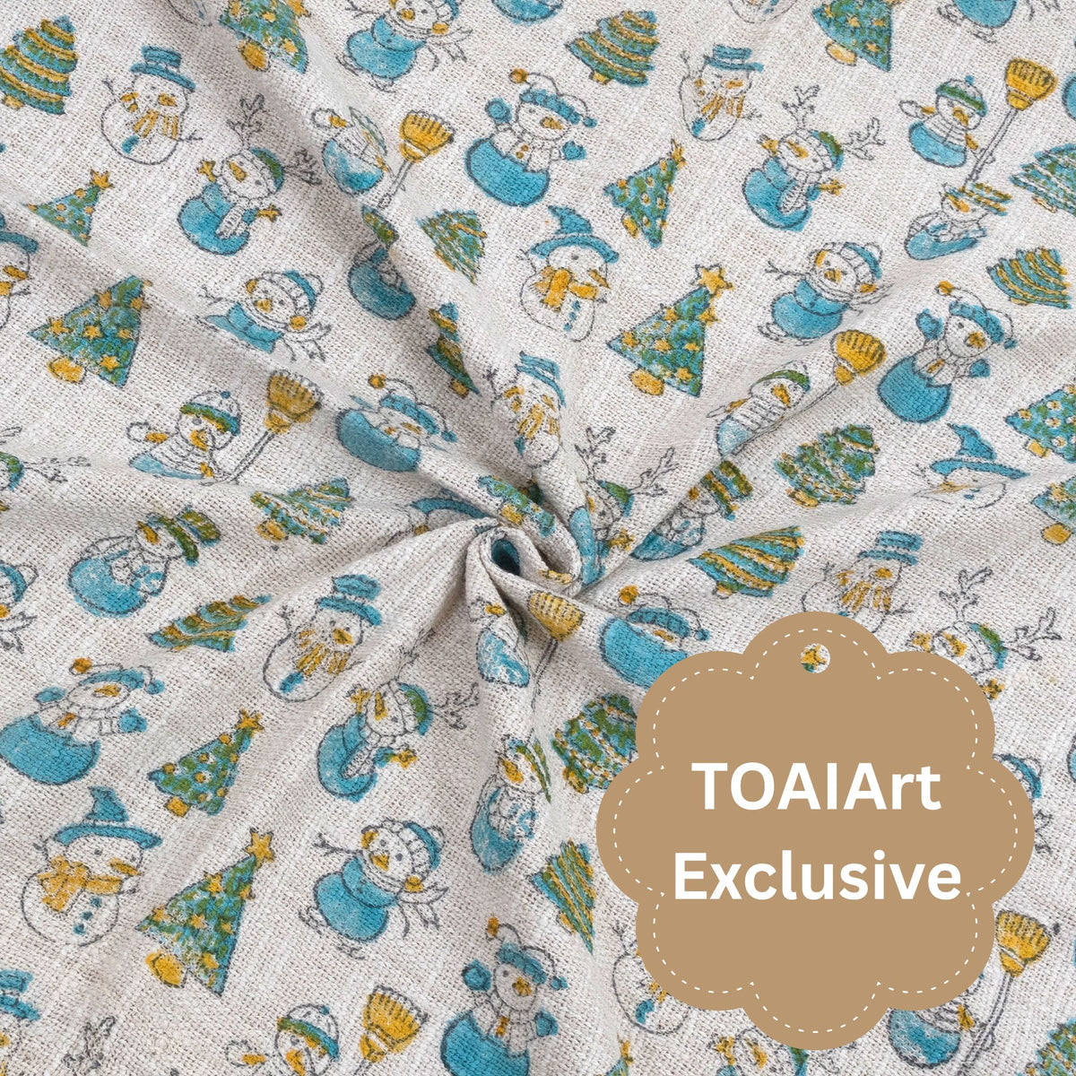 Winter Snowman | Multi Color Florals | Women Sofa Throw