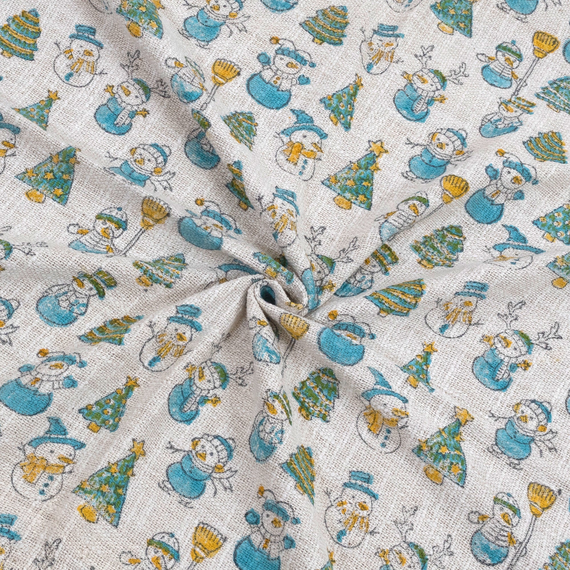 Winter Snowman | Multi Color Florals | Women Sofa Throw