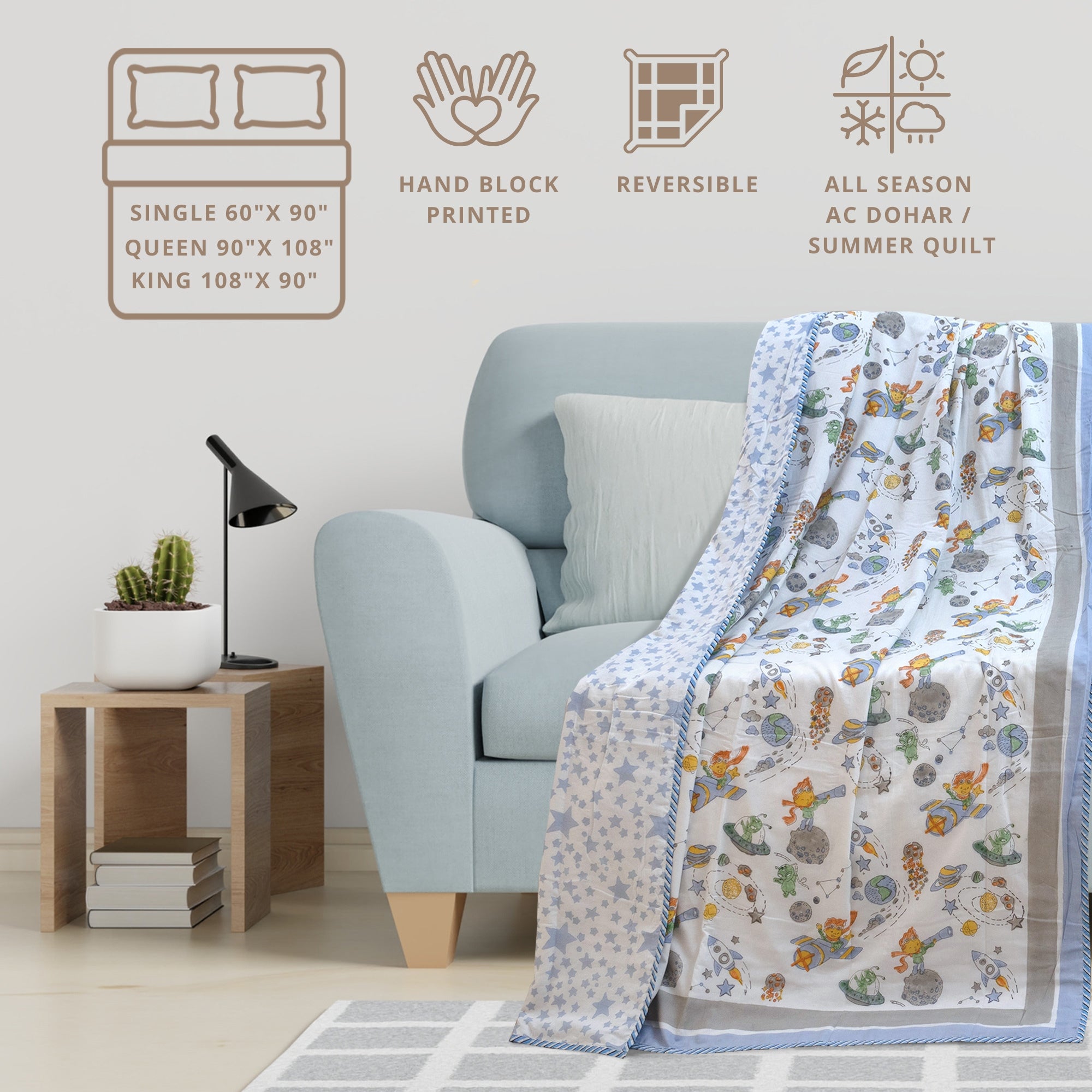 Space Boy| Dohar | Summer Blanket