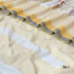 Polka Homes  | Pure Mulmul Cotton | Flannel filling
