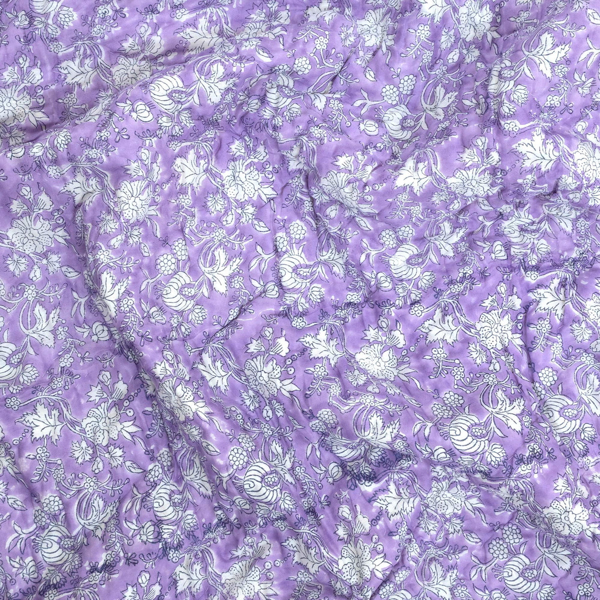 Lavender Kalamkari| Comforter Bedding Set | Premium Bedsheet , Pillow Covers, Quilt / Razai