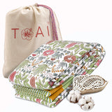 Spring Floral | Pure Mulmul Cotton | Flannel filling