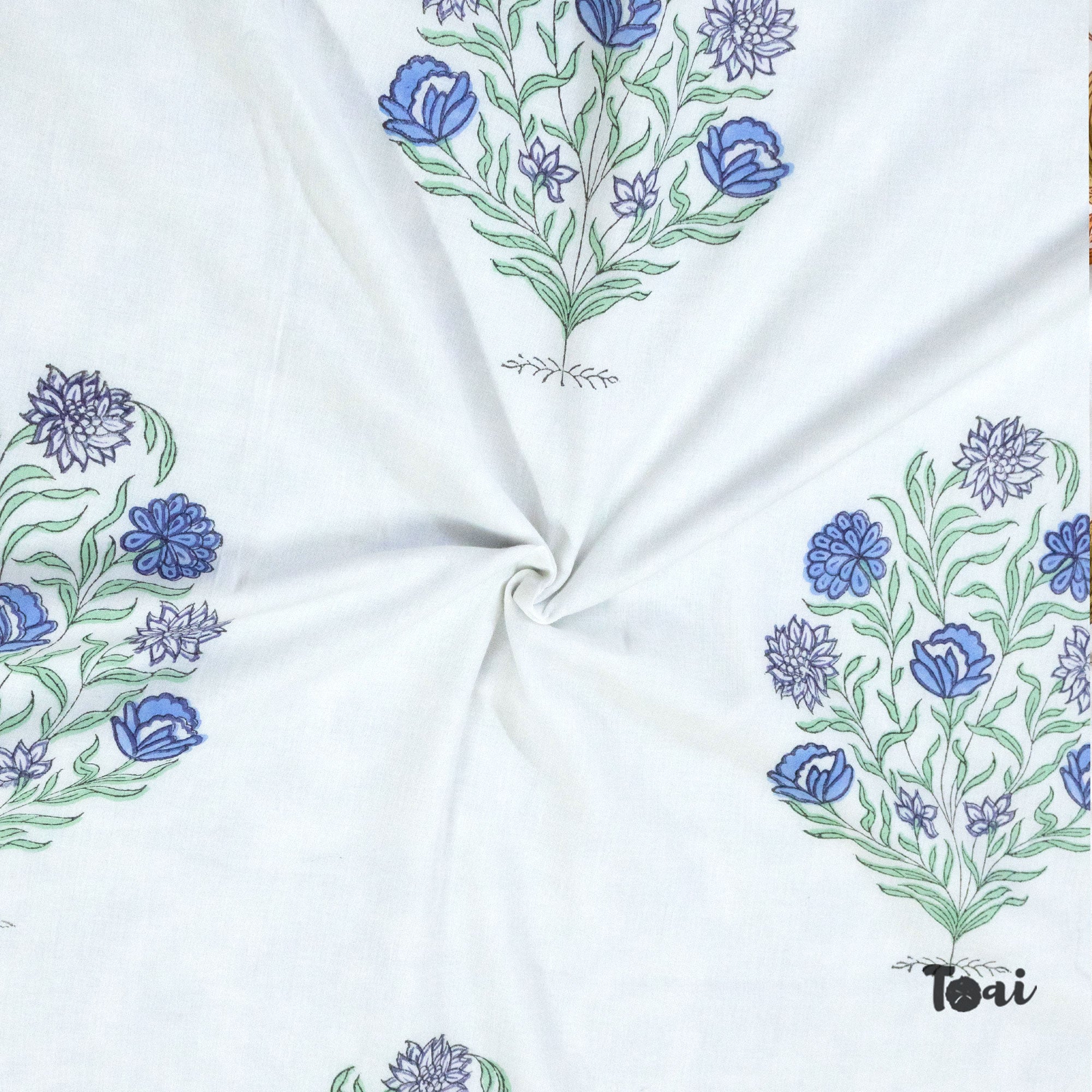 Mughal Floral Motif | Dohar | Summer Blanket