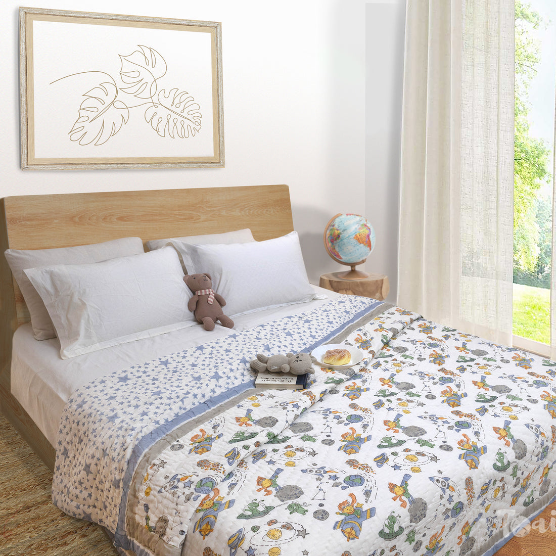 Space Boy-Designer Luxury Bedding for Baby Kids
