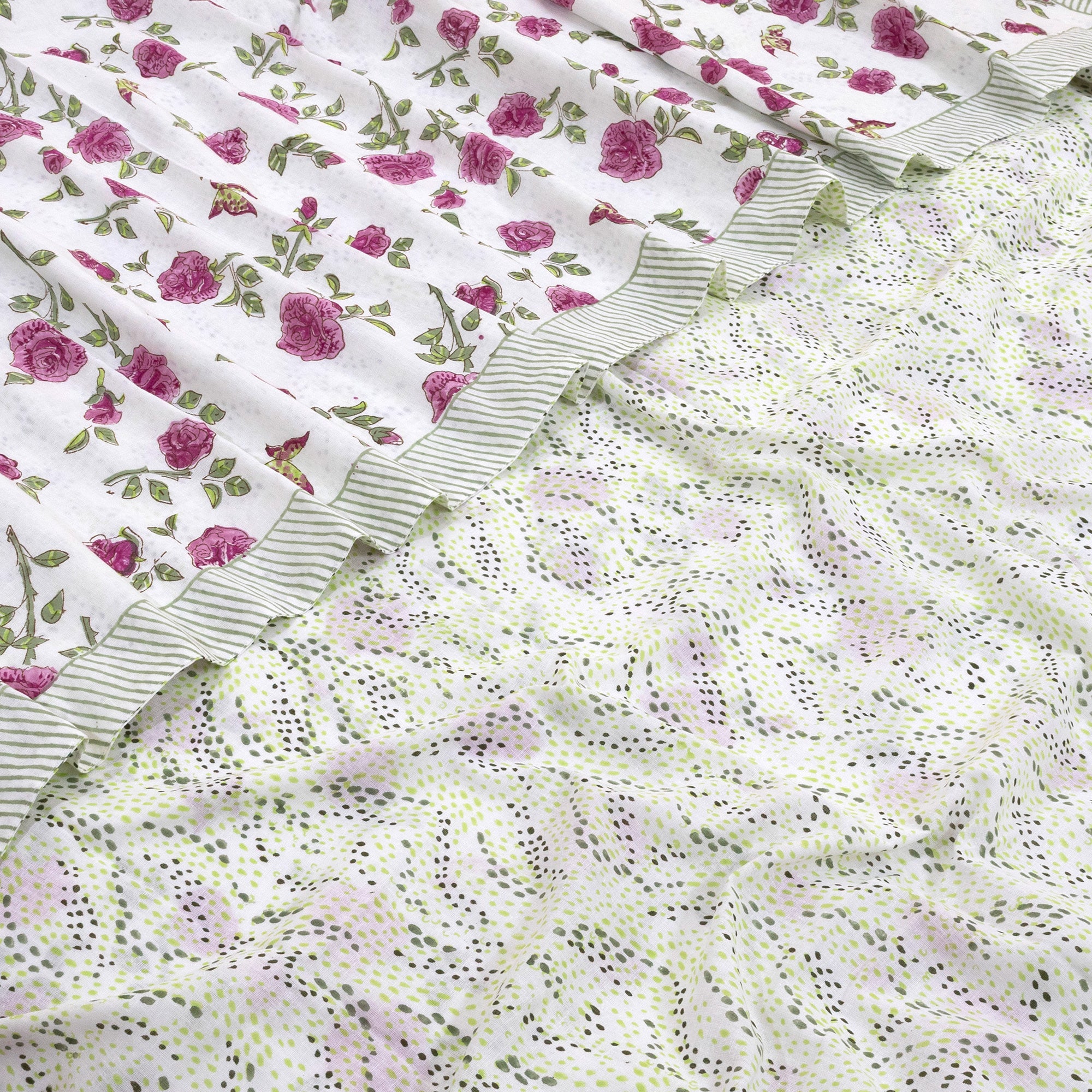 Rose Meadow | Quilt Duvet Cover with Pillow Covers