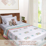 Bunny | Pure Mulmul Cotton | Flannel filling