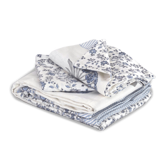 Blue Grey White | Pure Cotton Bedsheet