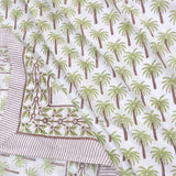 Small Palm |300TC Mercerized Cotton Bedsheet