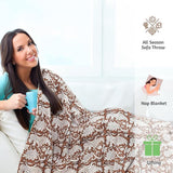 Ethnic on Brown | Cotton Yarn Sofa Throw