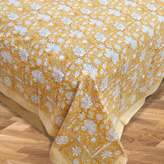 Yellow Kalamkari | 210TC Pure Cotton