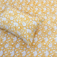 Yellow Kalamkari | 210TC Pure Cotton