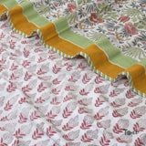 Spring Floral | Pure Mulmul Cotton | Flannel filling