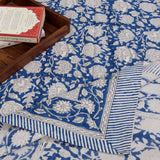 Blue Kalamkari   | 210TC Pure Cotton  Bedsheet