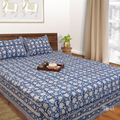 Blue Kalamkari   | 210TC Pure Cotton