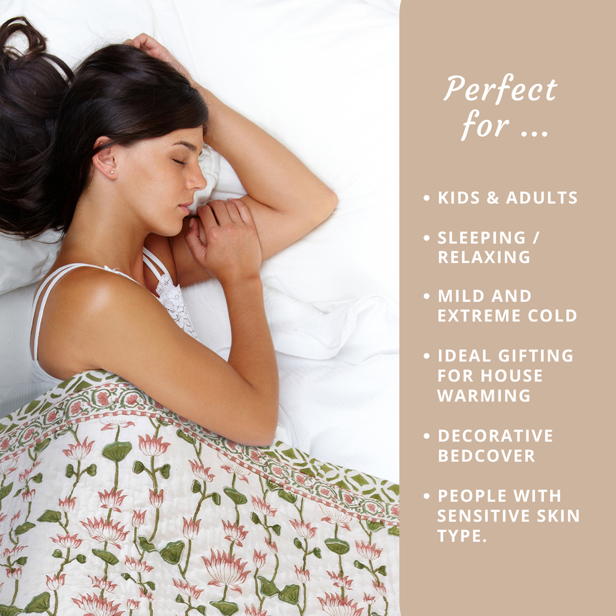 Lotus Vines  |  Quilts | Razai | Comforter