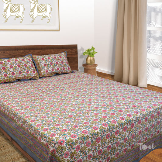 hand block printed bed sheets –